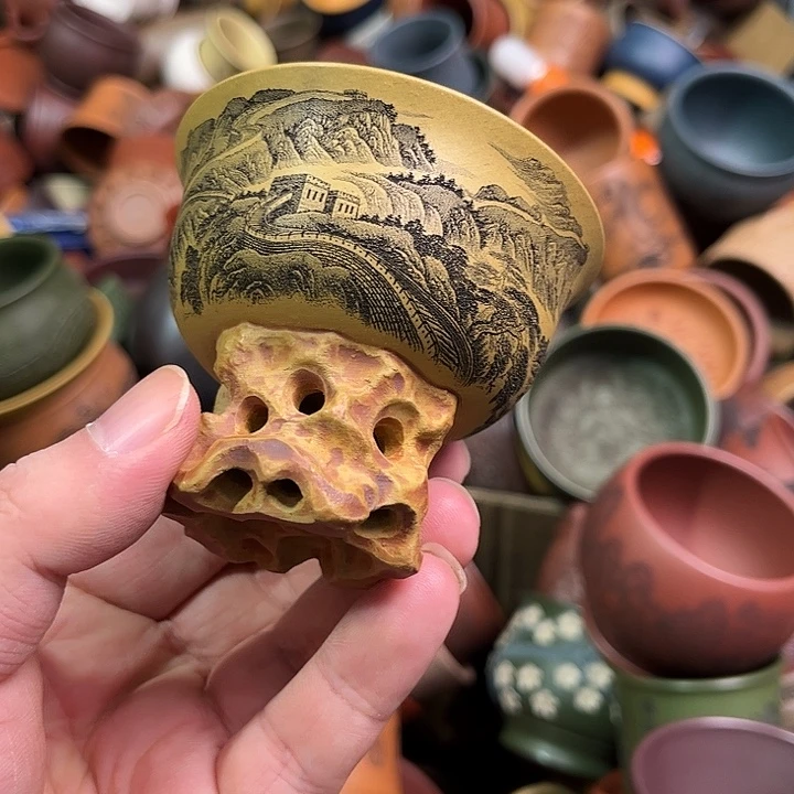 紫砂茶杯全手工紫砂主人杯