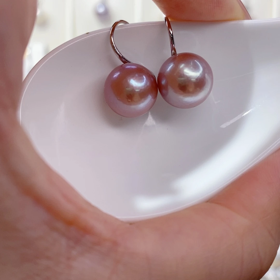 淡水珍珠耳饰合金