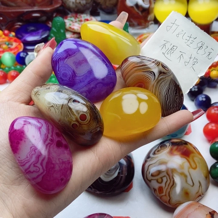 玛瑙/玉髓珠宝奇石未镶嵌张*柱