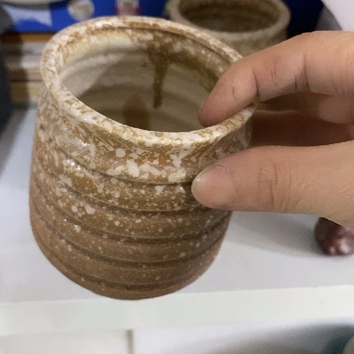 公道杯陶陶盆有孔 瑕疵介意勿拍