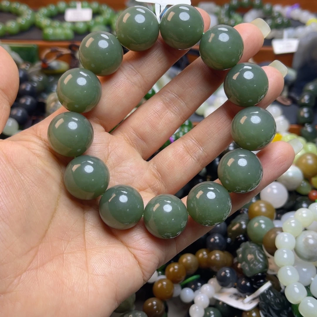 和田玉未镶嵌手链