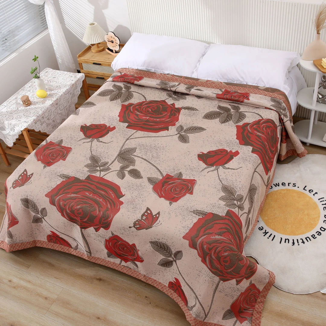 [热情似火]230*250多功能加厚双面亲肤柔软软席毯