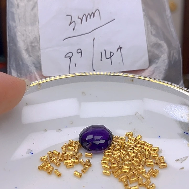银S925镶嵌颈饰紫晶紫晶925镶嵌41