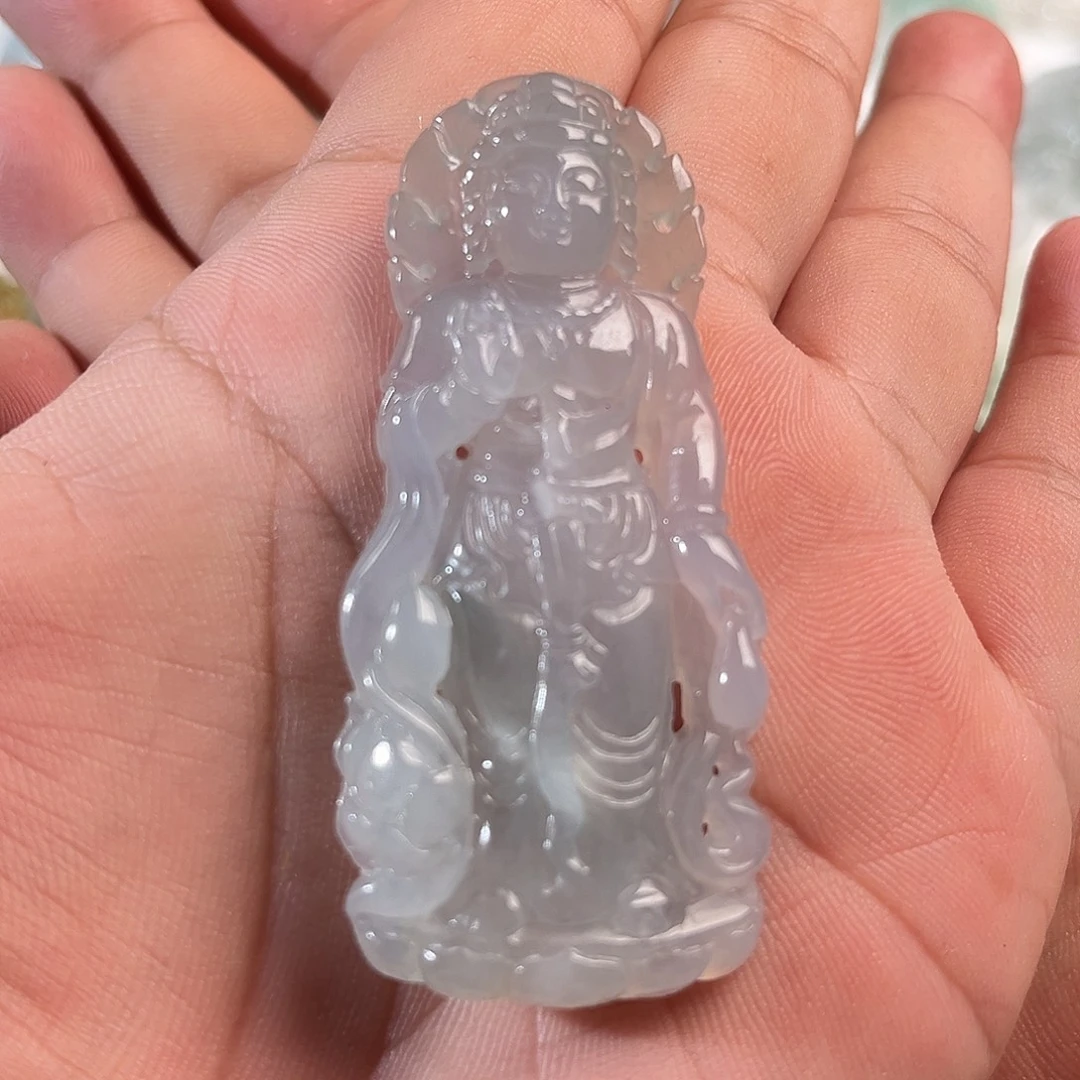 颈饰未镶嵌翡翠观音