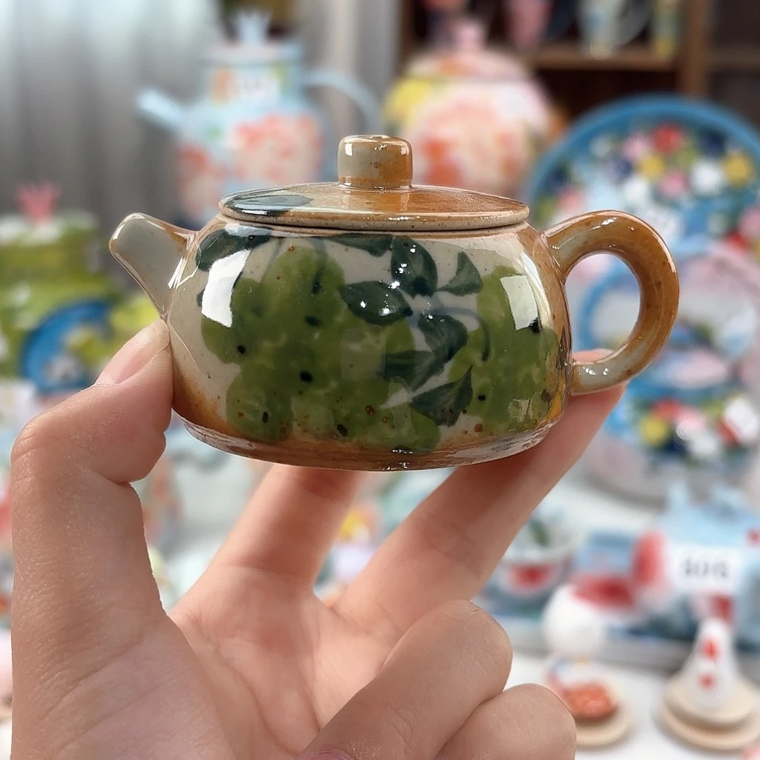 景德镇手绘高温釉下彩陶瓷茶具