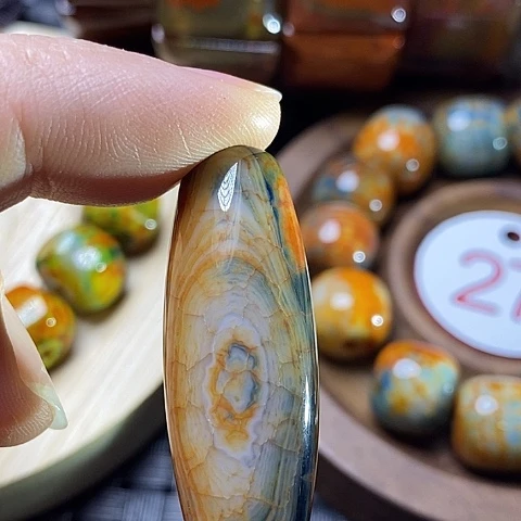 未镶嵌颈饰玛瑙/玉髓石**语