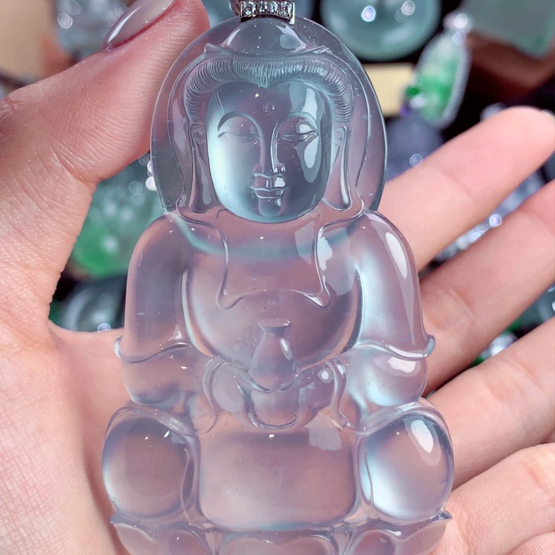 吊坠(不含链)18K金镶嵌翡翠定金10w看货总价咨询客服