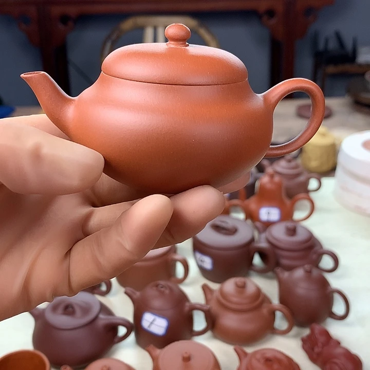 紫砂茶壶小红泥60目120容量