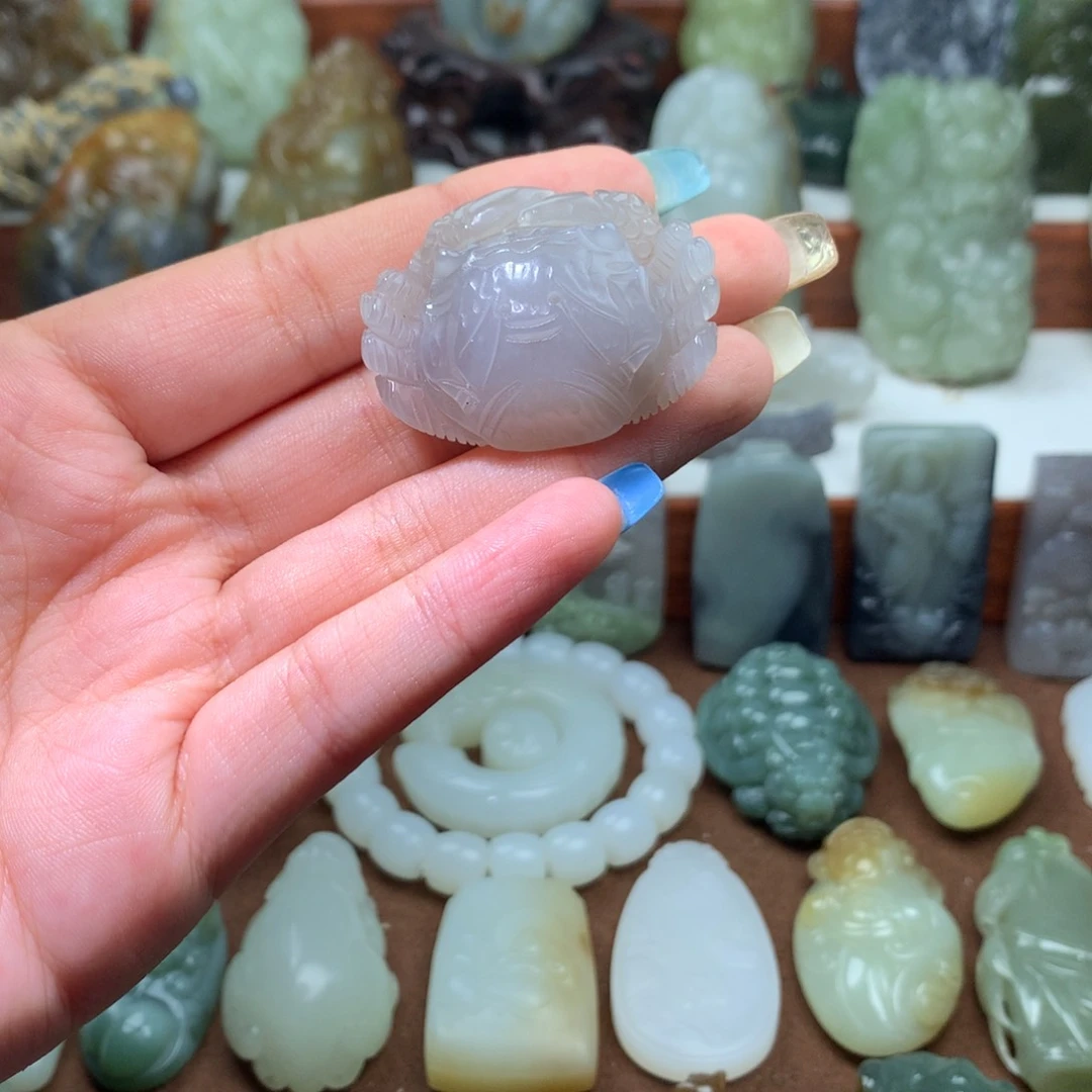 和田玉未镶嵌吊坠(不含链)