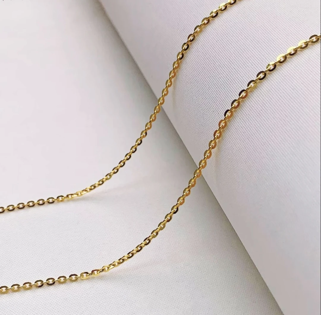 项链 轻奢款黄色45cm闪o链 时尚百搭