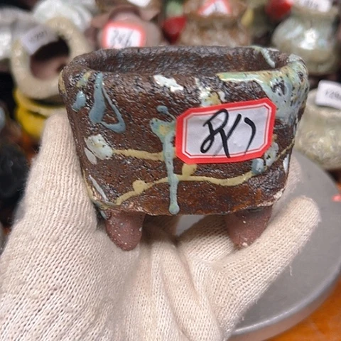 粗陶花盆手工花盆制作