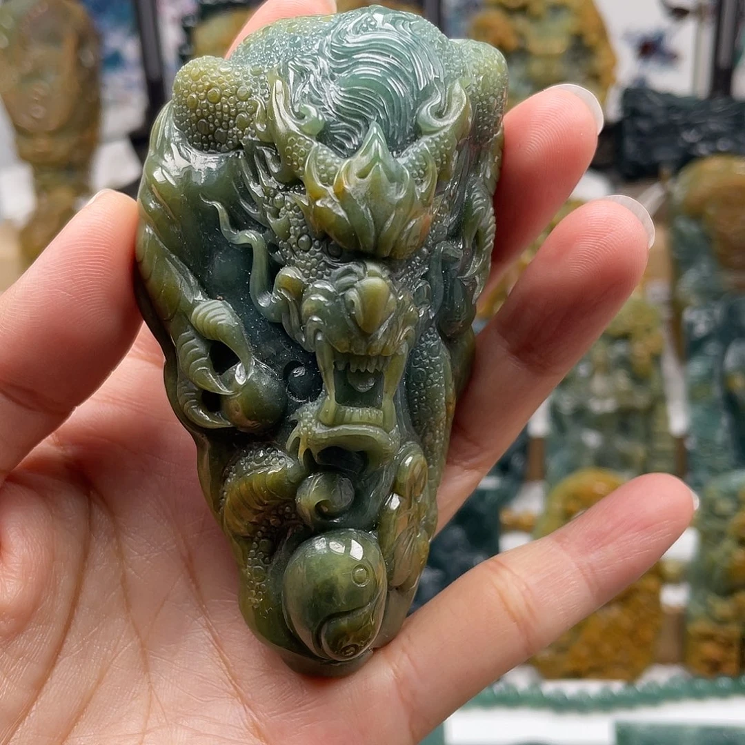 翡翠未镶嵌颈饰天然翡翠a货龙