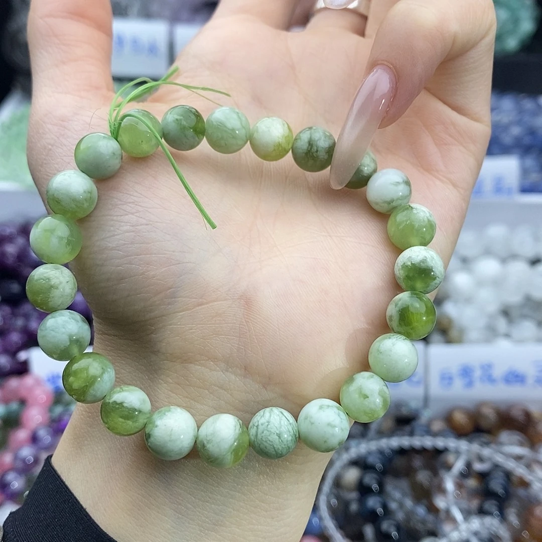 水晶未镶嵌手链点关注领取福利 青提奶盖岫玉