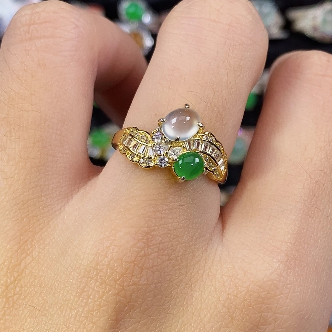 翡翠未镶嵌戒指45