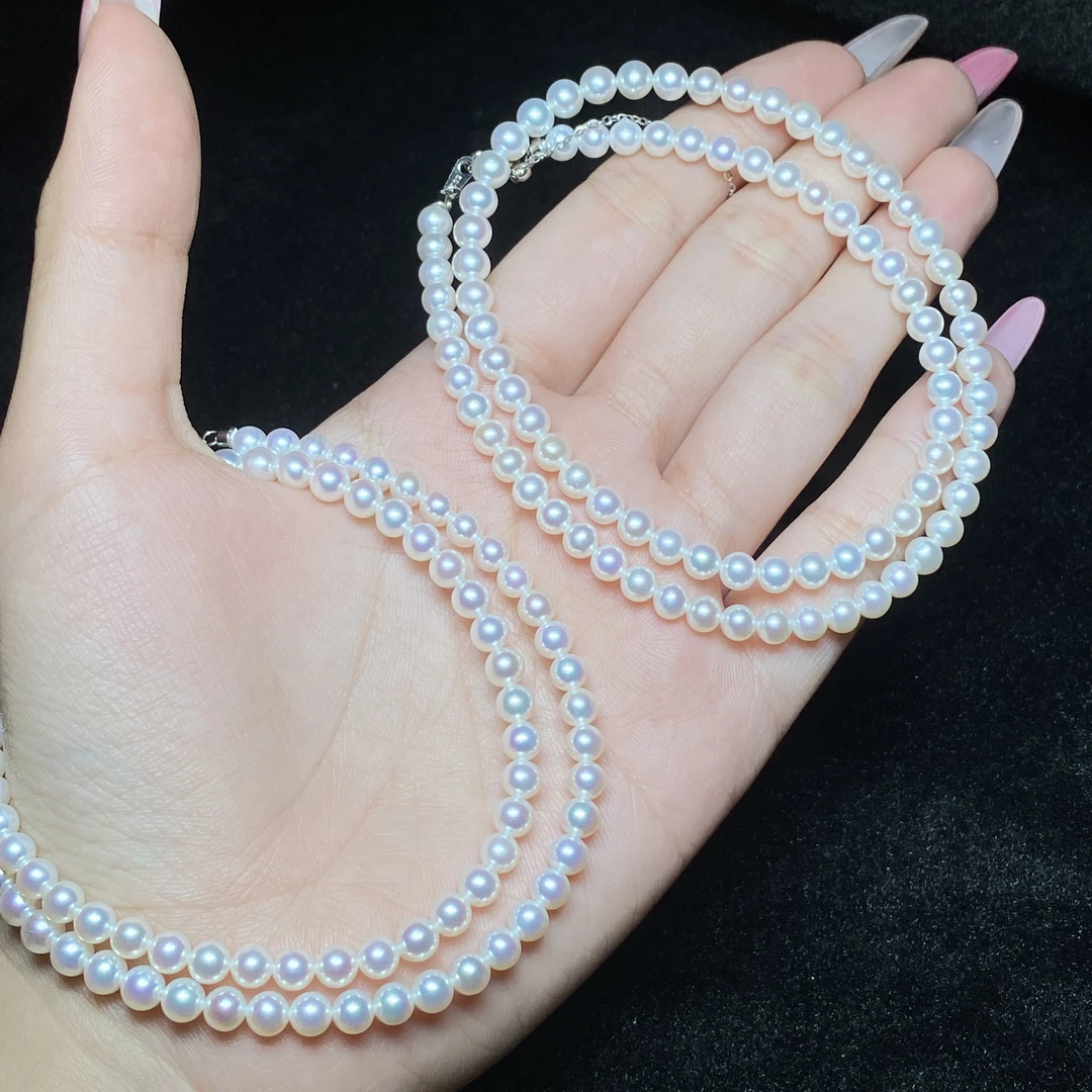 【小北好物】淡水珍珠项链尺寸约4mm+【多样性发一件】QJ07X163