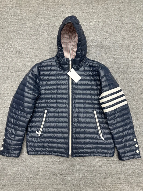 99新 THOMBROWNE 3号 tb羽绒服 藏蓝色
