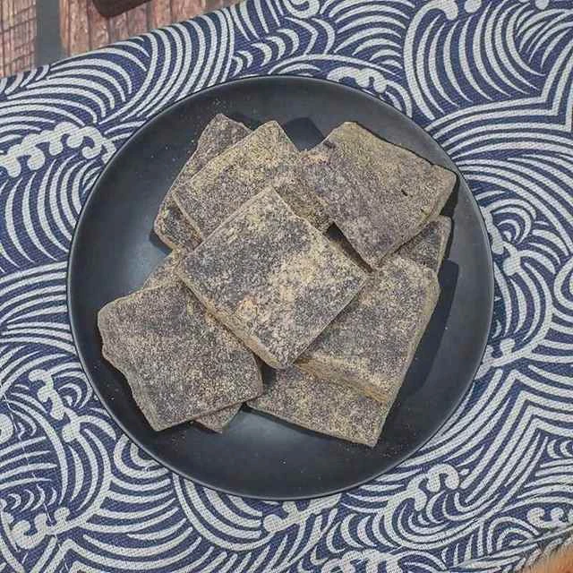 即食乌叶小方糍350g糯米乌饭黑饭麻糍盒装乌饭方糍宁波糕点