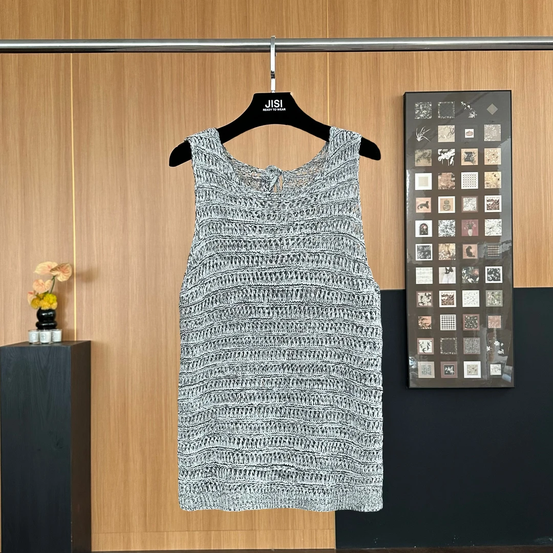 JISI C+撞纱镂空背心-BX25023