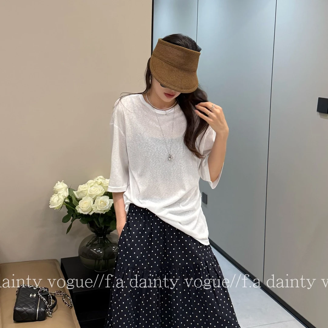 F.A[冒险家]设计师款后背镂空短袖T恤女夏季宽松休闲设计感上衣