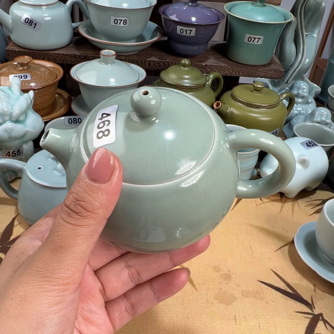 陶微瑕豆青西施壶 福利