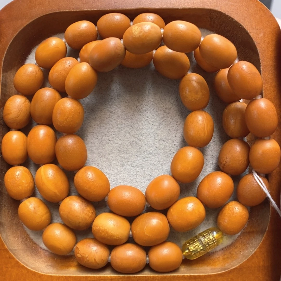 蜜蜡项链未镶嵌项链