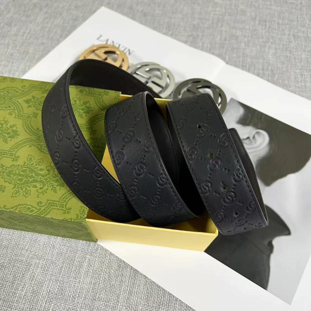 centrekoala（7号链接）男士时尚双面头层牛皮皮带腰带挂扣打孔扣