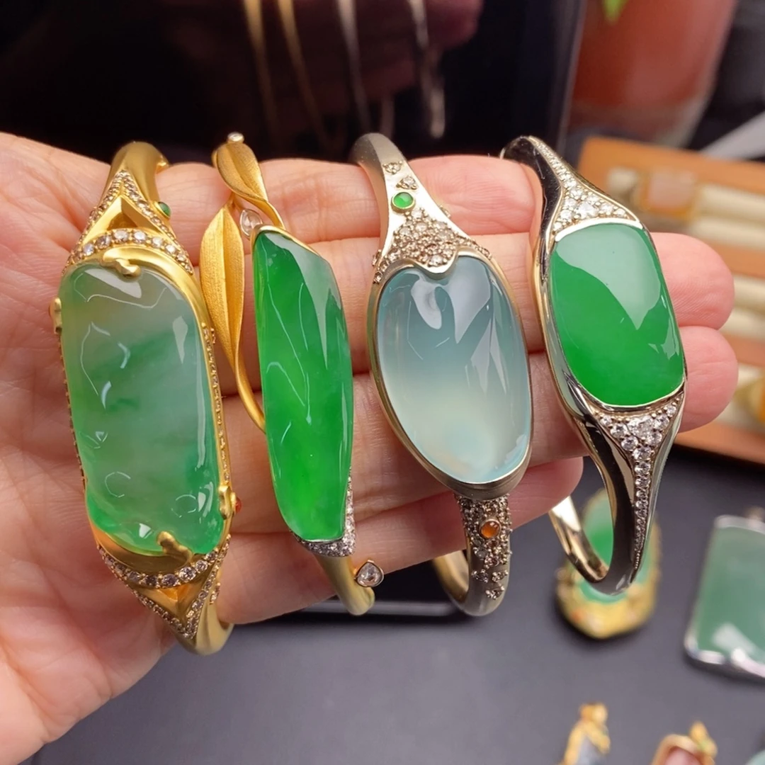 定制翡翠未镶嵌 高品质手镯系列