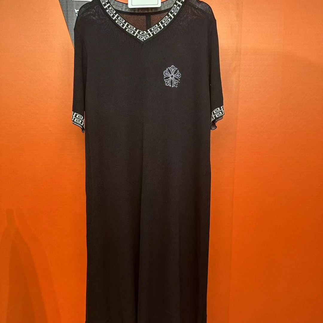 （049.）伊梦妈妈装贵妇既视感显瘦透气时尚百搭连衣裙