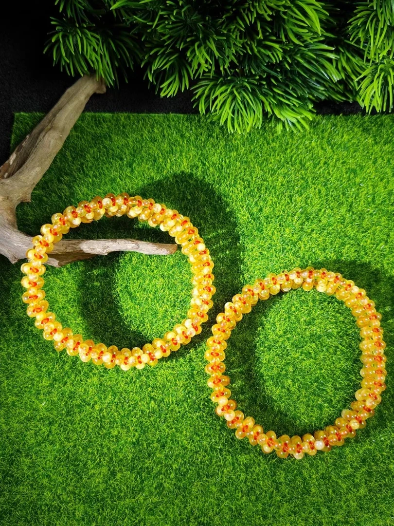 C3377【福嘟嘟珠宝】黄水晶金发金手串-送礼佳品-多样性只发一件