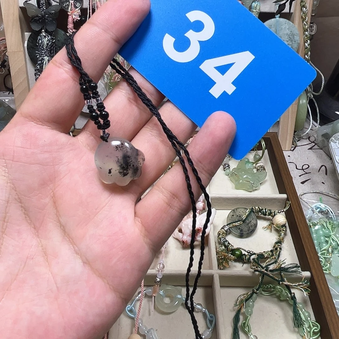 合金蛇纹石玉颈饰