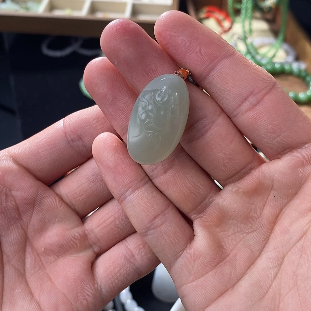 和田玉吊坠(不含链)未镶嵌佛公