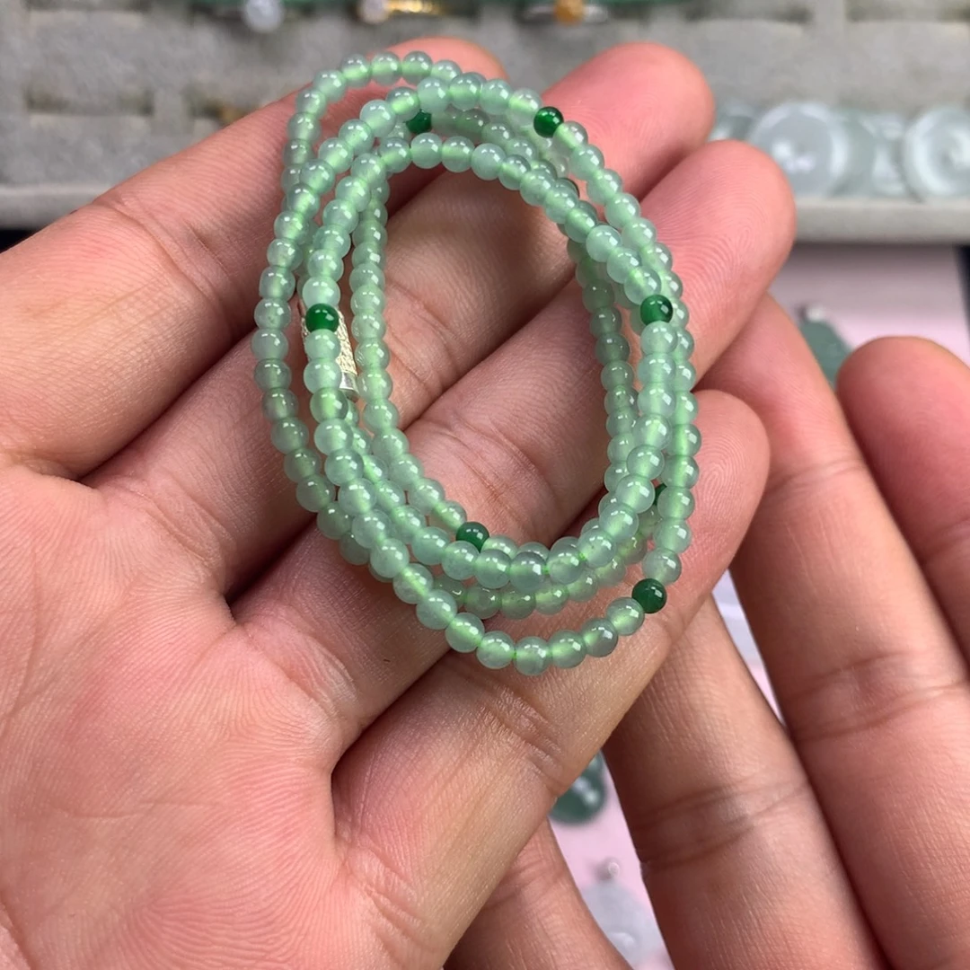 翡翠银S925镶嵌颈饰