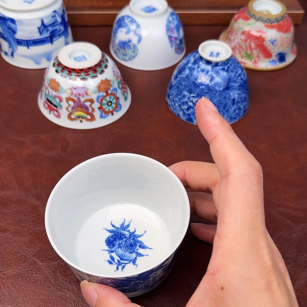 十***&现代景德镇全手绘茶具