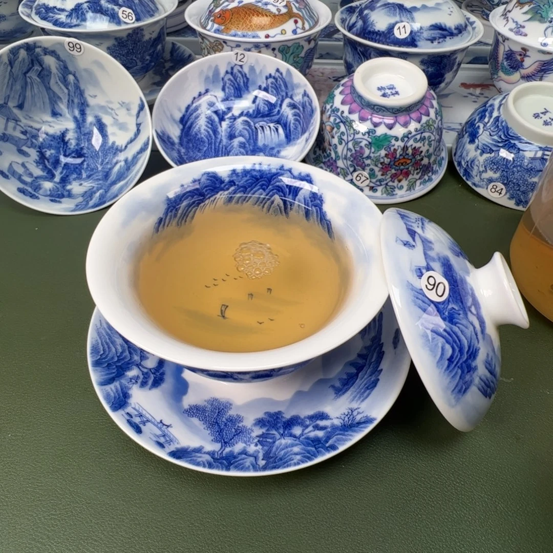 景德镇纯手工纯手绘茶具木木90