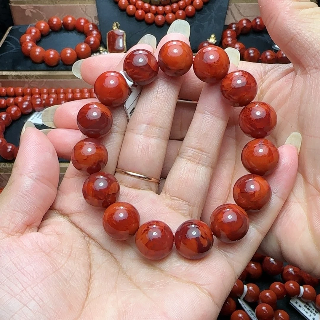 灰***空南红玛瑙未镶嵌手串