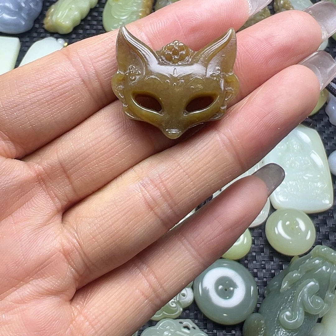 和田玉未镶嵌吊坠(不含链)卡27.3