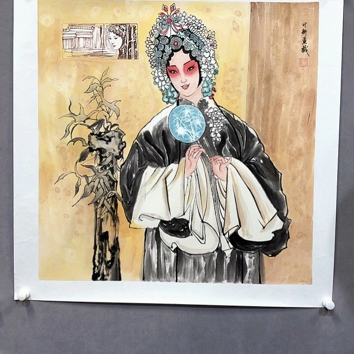 国画亲笔手绘放心去藏