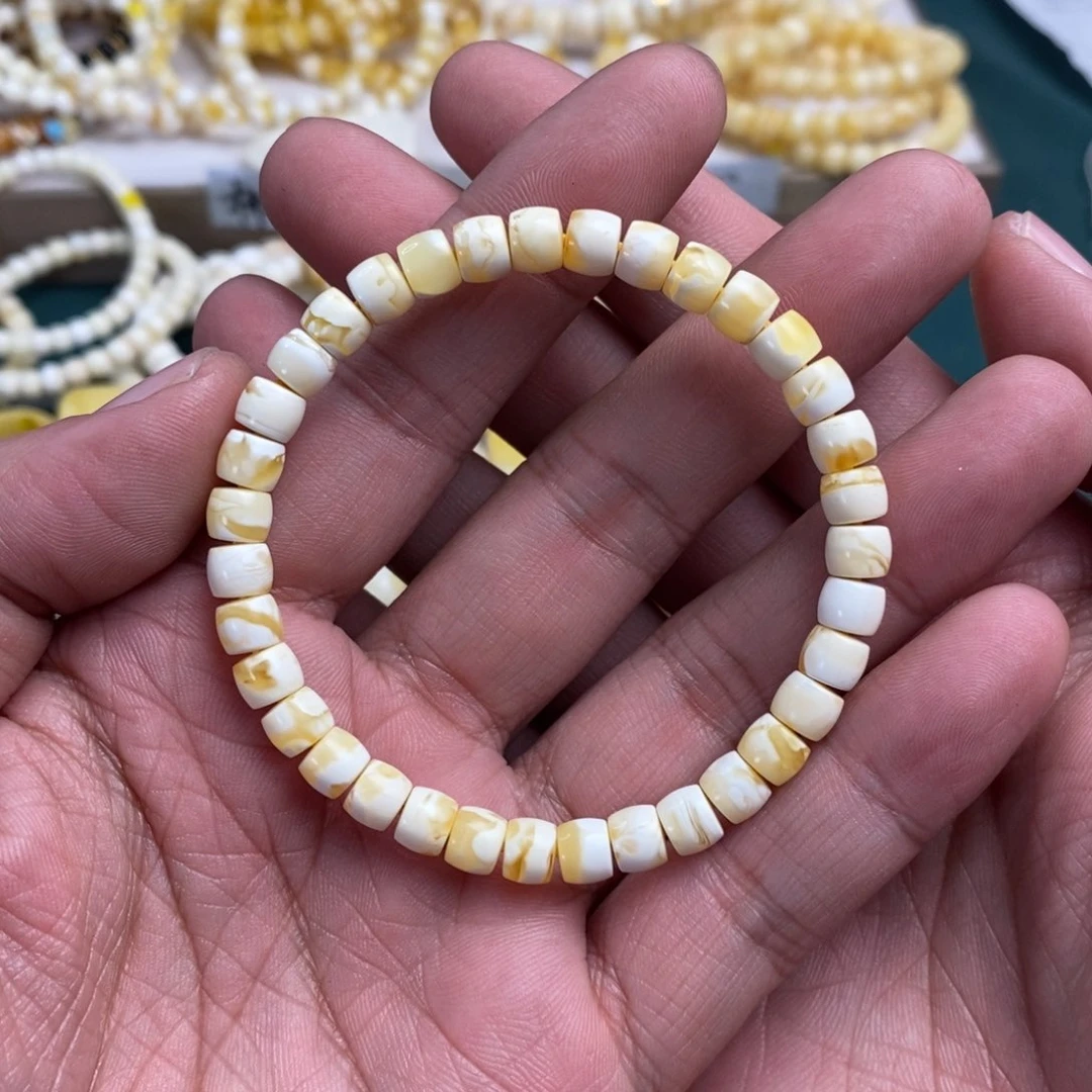 琥珀裸石未镶嵌淬*直切6.6mm