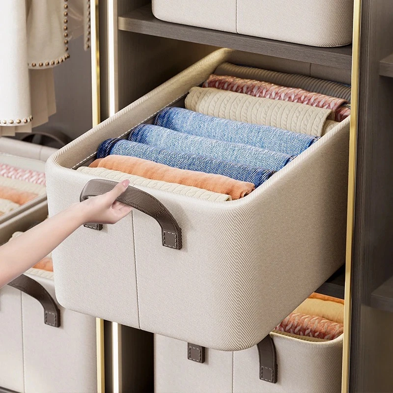 【直播专属】华达呢可水洗可折叠家用衣服衣物收纳箱家用加粗钢架