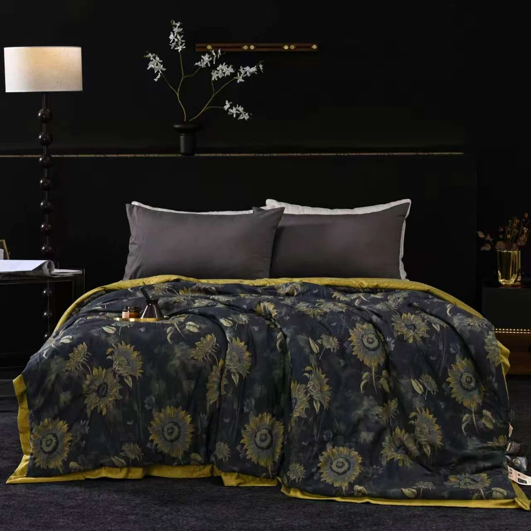 莫奈花园三件套-超柔舒适亲肤透气轻奢款提花三件套