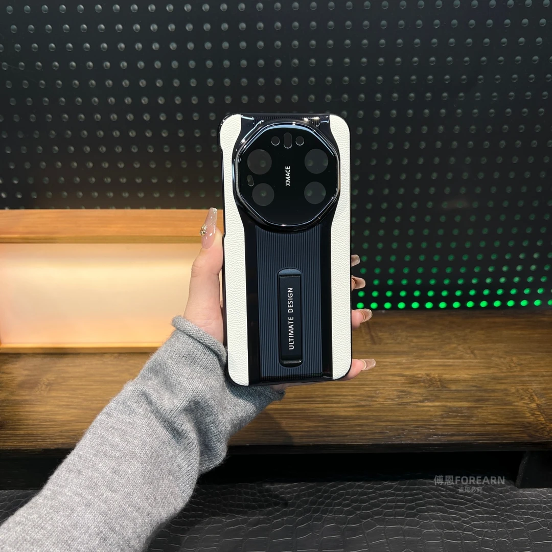 适用于华为mate80rs手机壳非凡大师真皮mate80promax支架mate80款