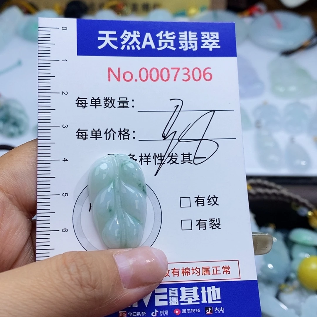 翡翠未镶嵌颈饰7306