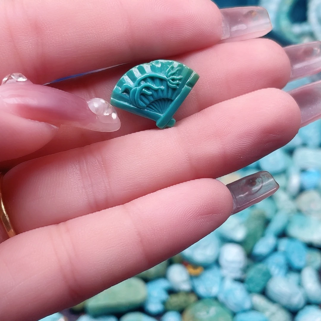 颖***果绿松石未镶嵌吊坠(不含链)
