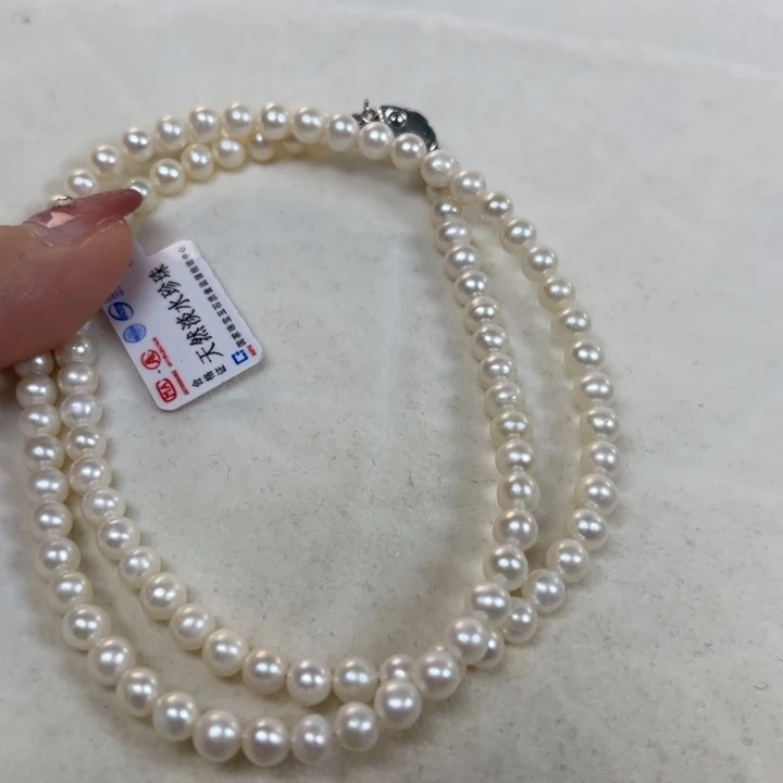 淡水珍珠银S925镶嵌颈饰