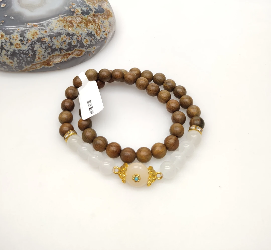 8mm绿T多圈手链 设计款 达人