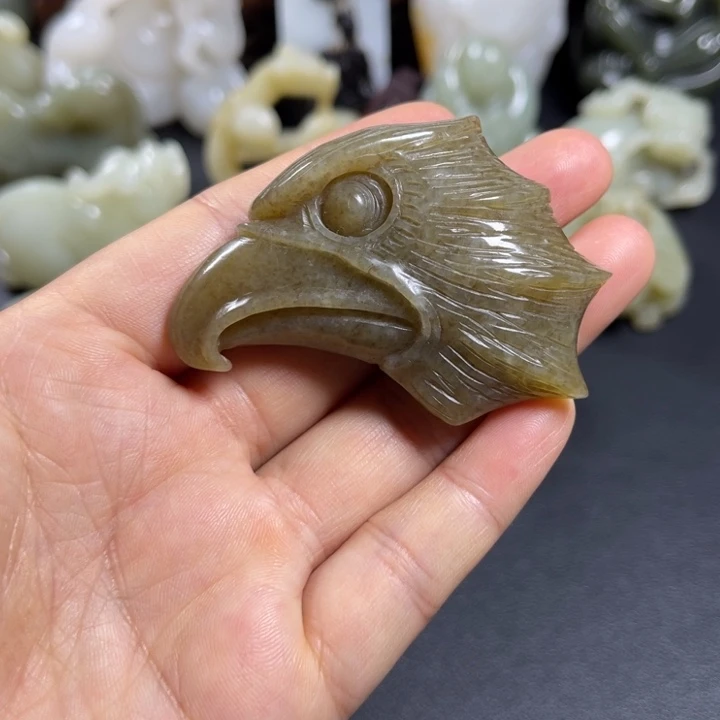 和田玉未镶嵌挂件