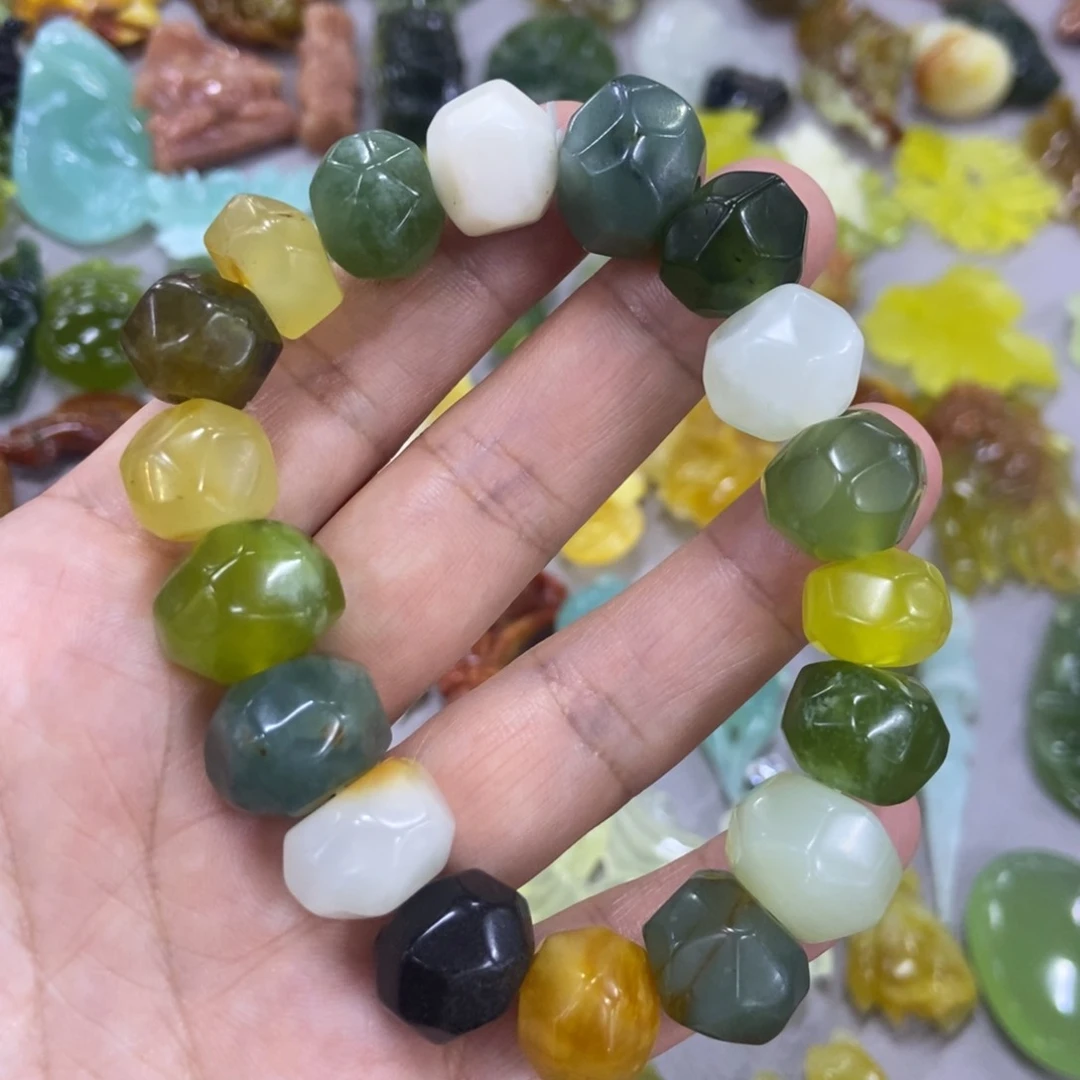 未镶嵌蛇纹石玉手串