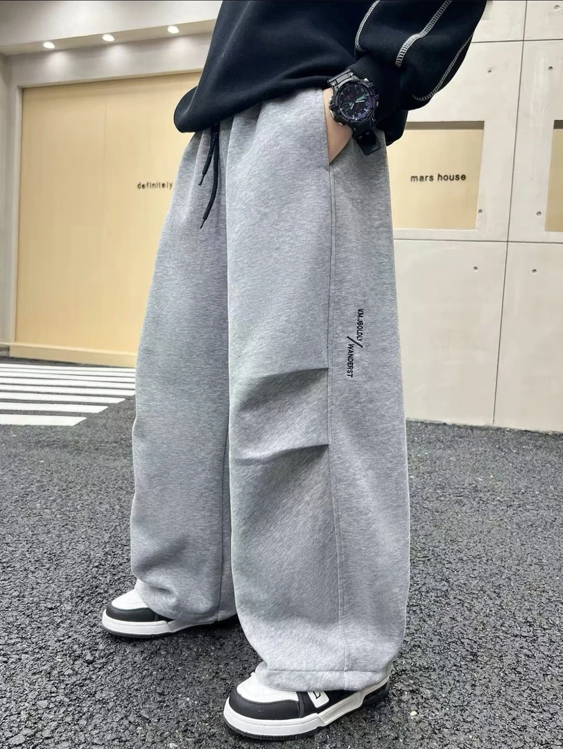 【粗针水洗】童装弯刀运动裤子休闲风运动风春秋款2025中大童中大童