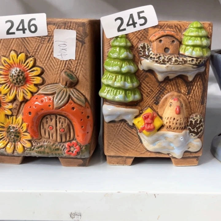 紫砂花盆粗陶材质多肉花盆