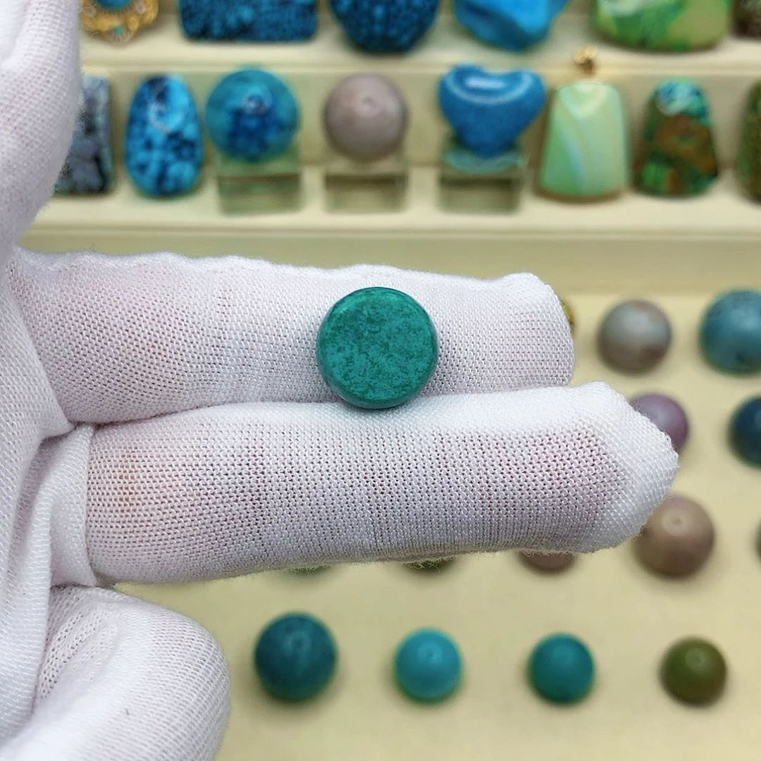 绿松石未镶嵌三彩随行